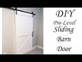 Easy pro level rustic sliding barn door diy