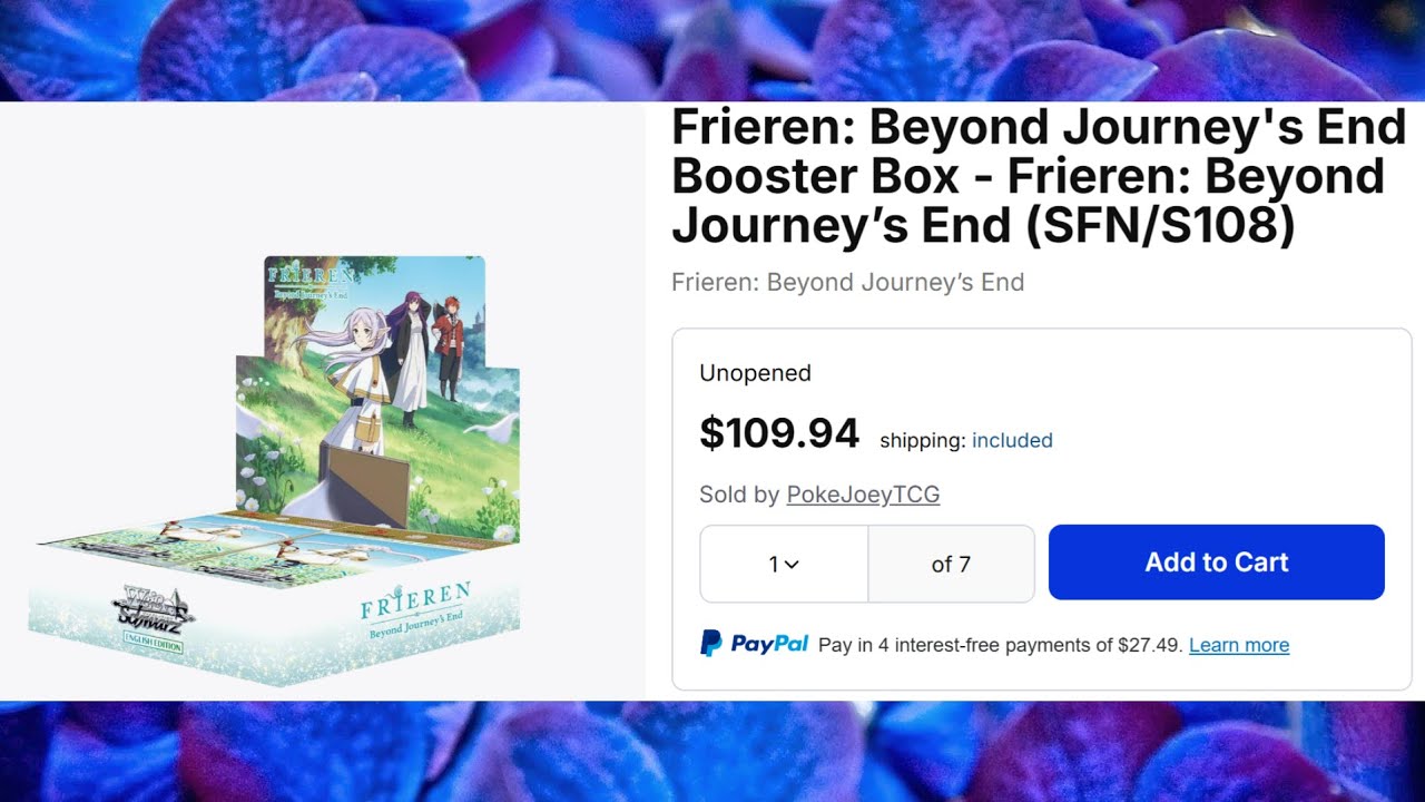 frieren booster box Weiss Schwarz Pack, Funeral Freeren Box(Japanese) : Toys & Games frieren beyond journey's end booster