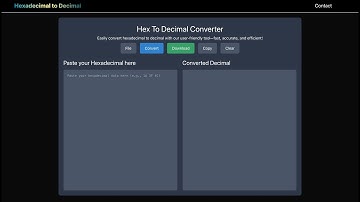 How to Use Hex to Decimal Converter | Convert Hexadecimal to Decimal | https://hextodecimal.in