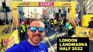 Running London Landmarks Half Marathon 2022 with a GoPro