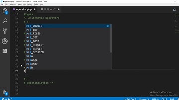 Operators in PHP - Arithmetic operators php tutorials in hindi