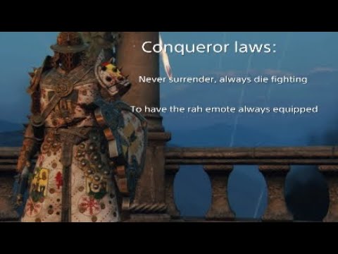 Видео: Rep 70 conqueror last stands montage: Conqueror's law [For Honor]