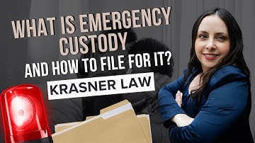 What is Emergency Custody and How To File For It? | Krasner Law, PLLC