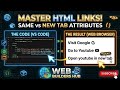 HTML Links Tutorial | a Tag & href Explained | Open in New Tab 🔥