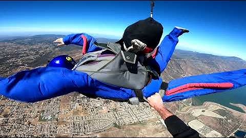 AFF Parachute Deployment [Slow-Motion]
