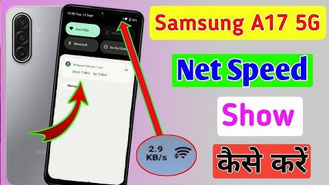 Samsung galaxy a17 5g net speed kaise show kare / how to show net speed in samsung galaxy a17 5g //
