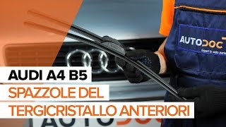 Sostituzione Tergicristallo anteriore e posteriore AUDI: manuale tecnico d'officina