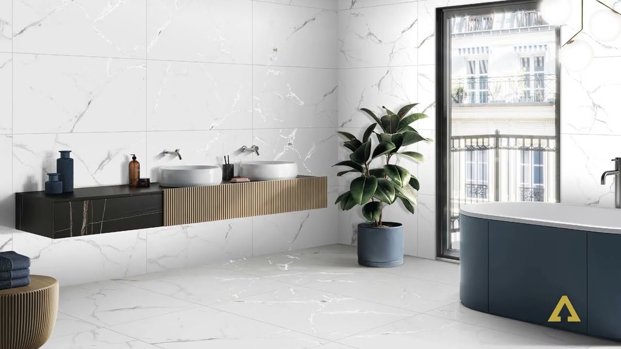 Pristine white by Lavish Ceramics (Glazed Porcelain Tiles) 