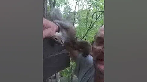JP Madren "The doughbowlmaker" and his squirrels