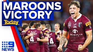 Queensland Maroons defeat the NSW Blues in State of Origin opener | 9 News Australia