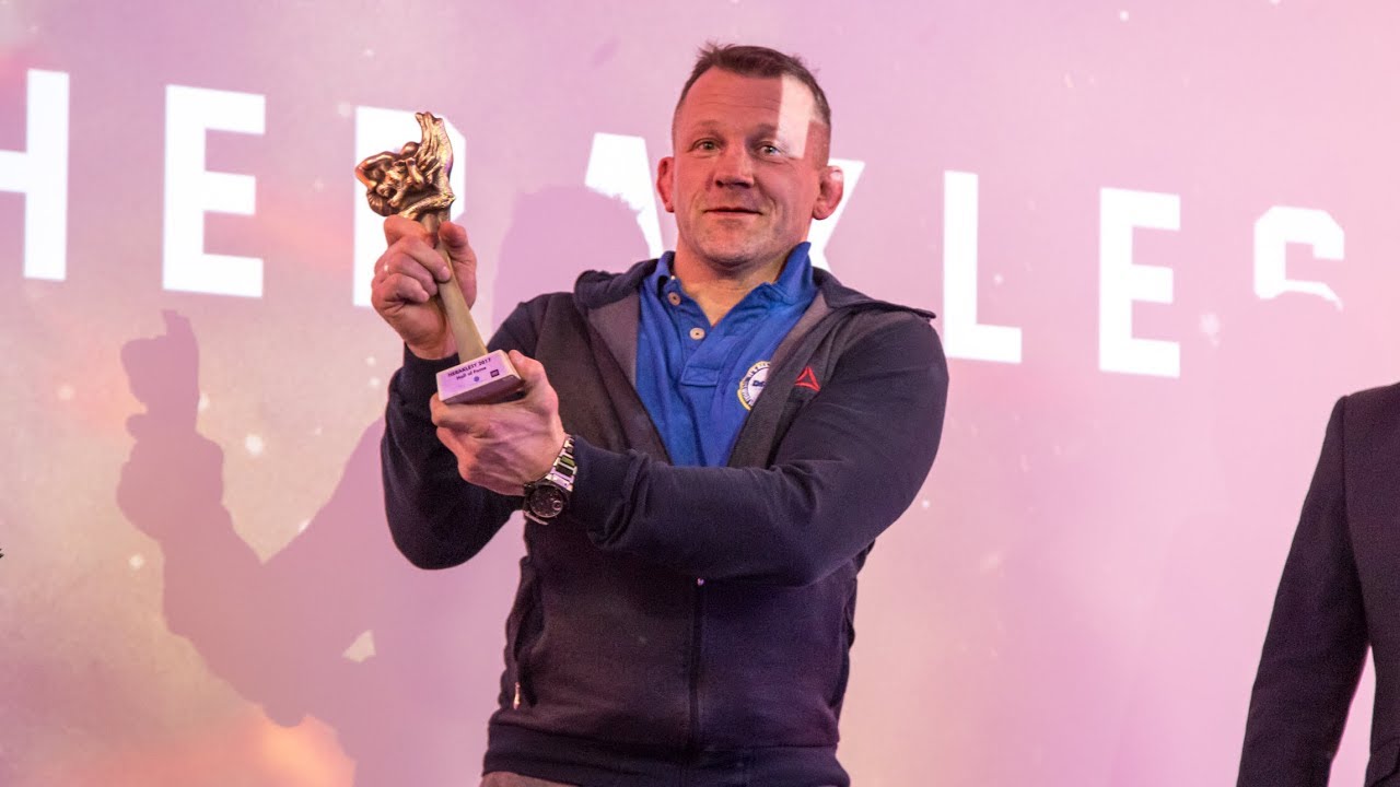 Robert Jocz po zdobyciu dwóch Haraklesów za rok 2017