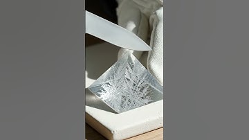 Cutting a fractal glass pyramid with surreal precision #ai #asmr #abstract