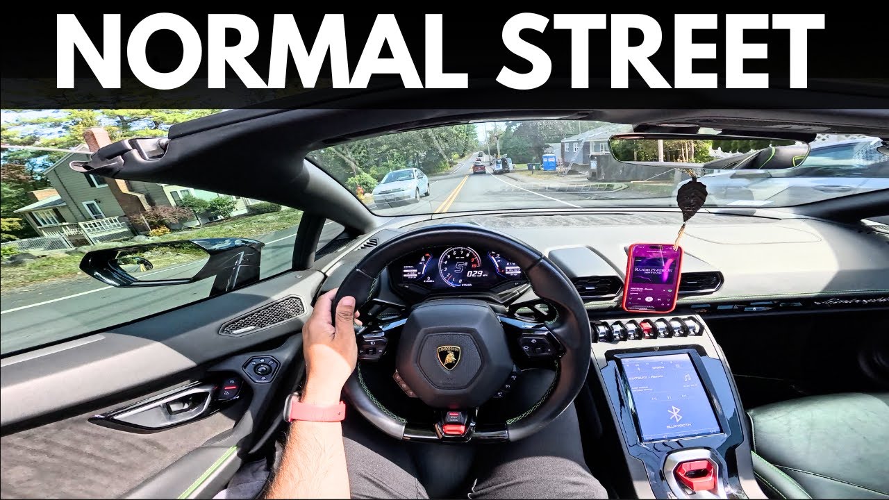 POV: When a Lamborghini Drives Through a Normal Neighborhood!