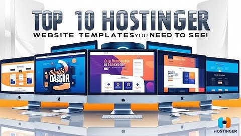 Top 10 Hostinger Website Templates You Need to See!