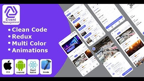 Event - Event Management | Event Planner | Ticket Booking React Native iOS/Android App