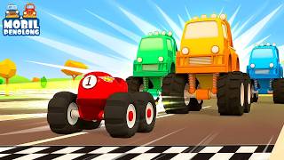 Transformasi Mobil dan Mobil Penolong. Kartun Mobil untuk Anak