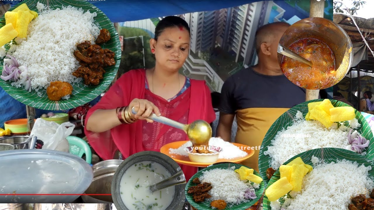 Aunty Selling Cheapest Veg and Non Veg Meals On @20 Rupees #StreetFood | STREET FOOD