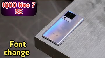 How To Change Font Style Iqoo Neo 7 SE, Font Change Setting How To Change Font Style Iqoo Neo 7 SE,