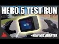 GoPro Hero 5 TEST RUN 1 - w/ Mic Adapter on Motorcycle