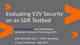 Evaluating V2V Security on an SDR Testbed