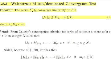 Weierstrass M-Test/dominated Convergence Test|Examples|Topic 19|MTH631|Real Analysis 2