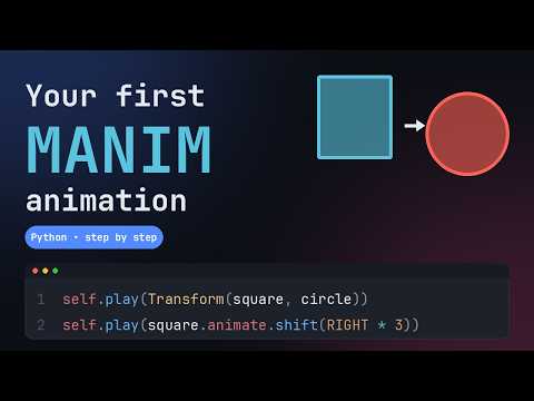 How to create animations in Python with Manim - part 1 