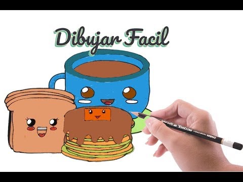 DIBUJAR Y PINTAR DESAYUNO KAWAII DIBUJOS / DRAW AND PAINT BREAKFAST KAWAII  DRAWINGS - thptnganamst.edu.vn