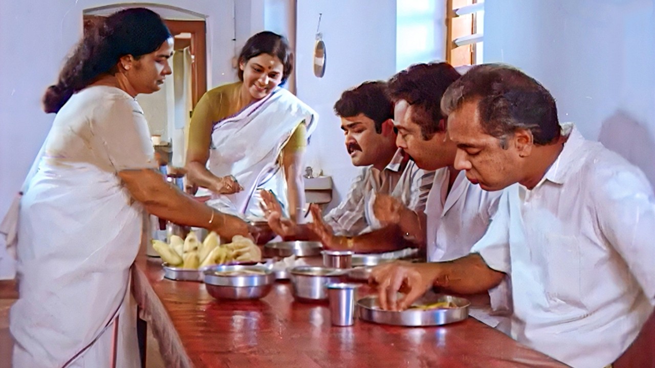 നല്ല മോരുകൂട്ടി ഊണ് കഴിച്ചിട്ട് എത്ര കാലമായെന്നറിയോ.! | Mohanlal Old Movies | Evergreen Movie Scenes