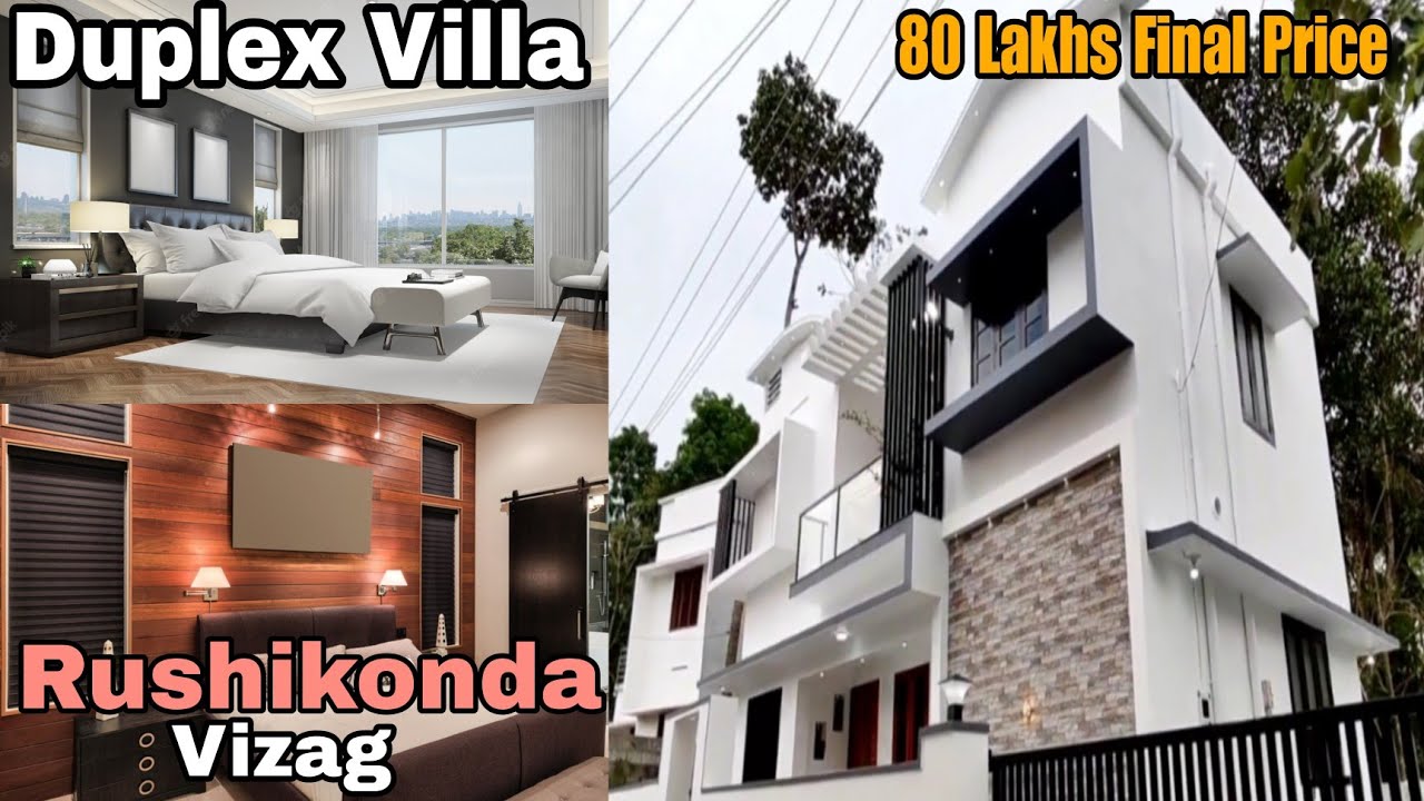 80 Lakhs Only Duplex Individual Villa for sale Rushikonda