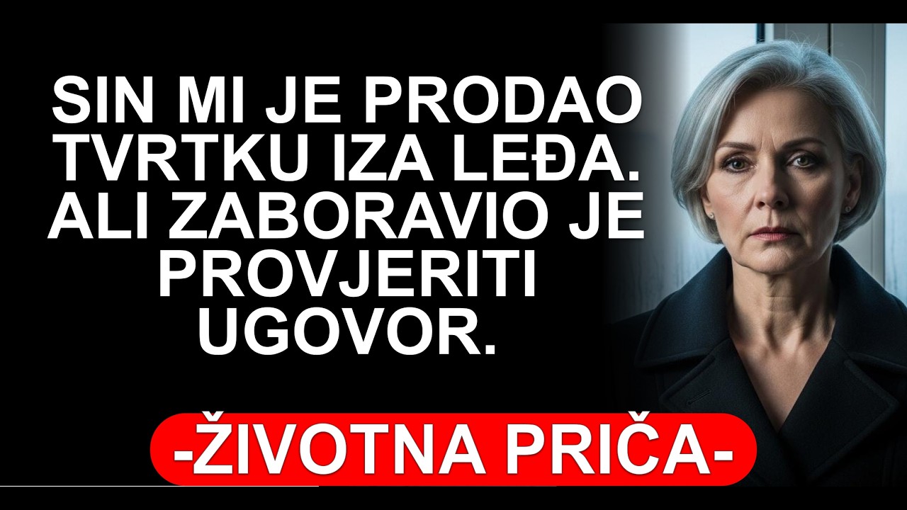SIN MI JE PRODAO TVRTKU IZA LEĐA. ALI ZABORAVIO JE PROVJERITI UGOVOR.