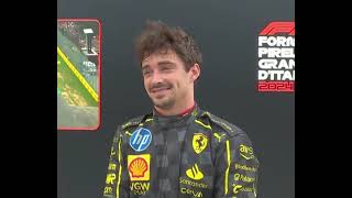 Charles Leclerc Italian Grand Prix Post Race Interview | P1