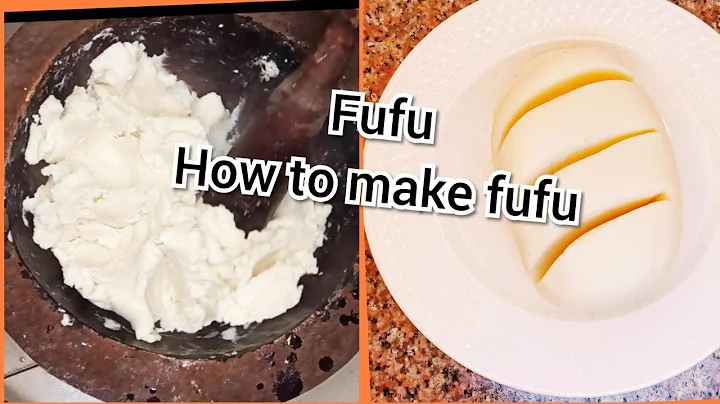 How to make fresh pounded fufu | Nigerian cassava fufu recipe.