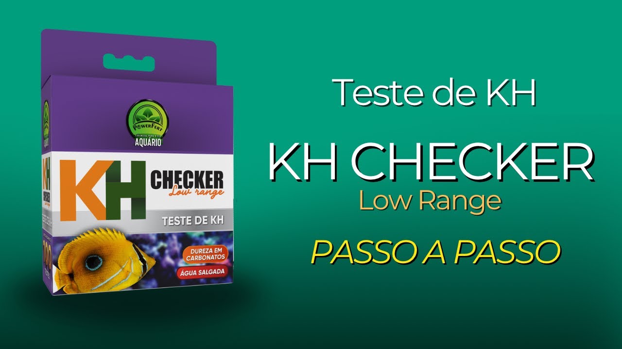 KH CHECKER LOW RANGE Teste de KH para aquários Marinhos Powerfert