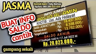 JASMA Tutorial: MEMBUAT PAPAN INFO SALDO.. dan mengedit gambar utk dipasang di JUMBOTRON screenshot 5
