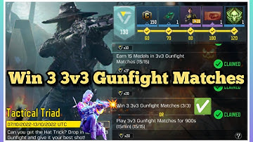 Call Of Duty Mobile Win 3 3v3 Gunfight Matches Task Complete
