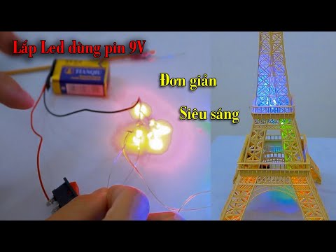 Video: Đèn LED có thể được kết nối trực tiếp với pin 9v không?