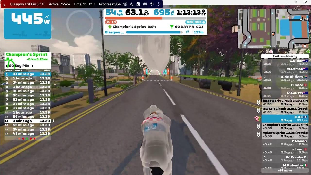 Zwift lets see how fast I can level up this guy! Max Bot power! YouTube