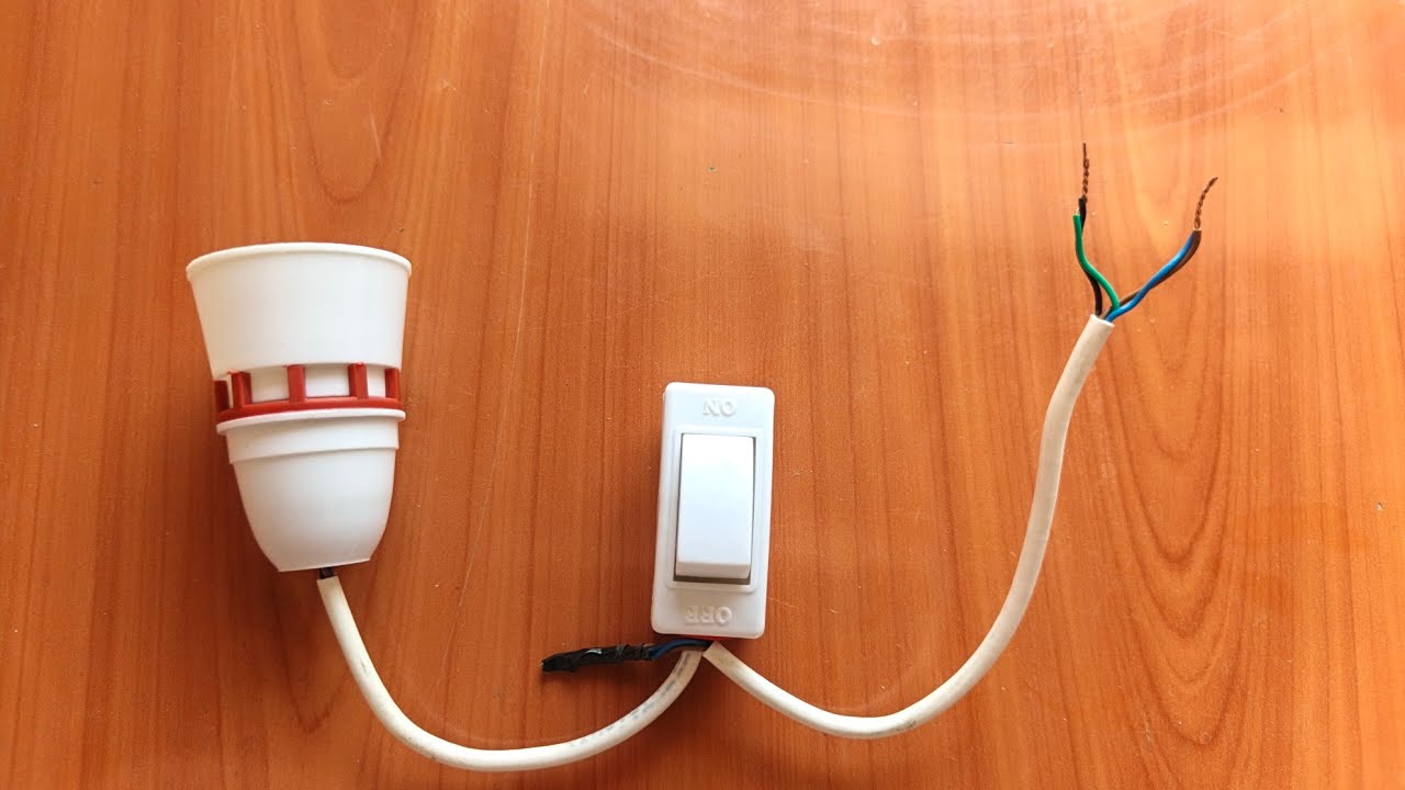 Safety Wiring Tutorial How to Wire a Bulb Holder and Bed Switch | DIY Electrical Wiring ...