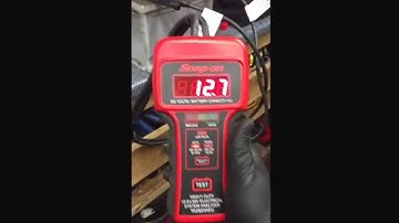 Snap On Digital Battery Electrical Analyser how to