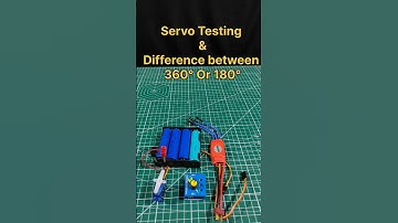 Servo Motor Test | 180° vs 360° Rotation 🔥 #servomotor #sehar