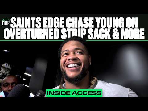 Saints EDGE Chase Young on overturned strip-sack, defense's Week 1 performance, preparing for Ravens