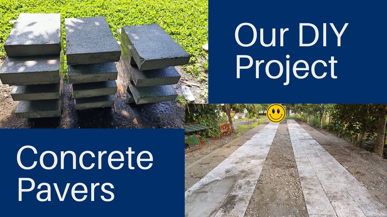 Our DIY Project Concrete Pavers YouTube