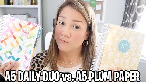 A5 DAILY DUO vs. PLUM PAPER A5 DAILY