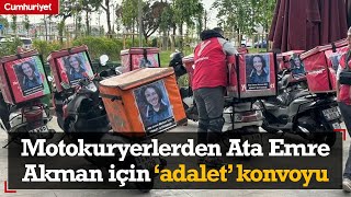 Motokuryelerden Ata Emre Akman için 'Adalet' konvoyu