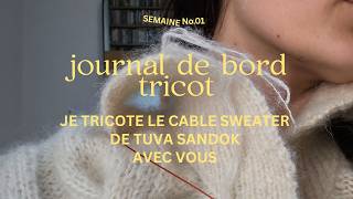 Journal de bord tricot - je tricote le Cable sweater de Tuva Sandok avec vous cette semaine
