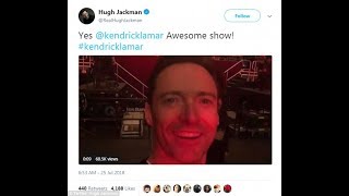 Hugh Jackman praises Kendrick Lamar's Sydney concert on DAMN tour