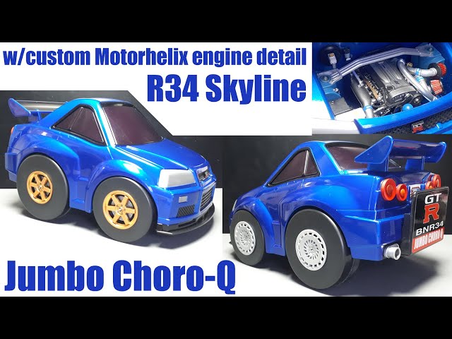 Tooned custom Nissan Skyline GTR R34 by ChoroQ Jumbo Motorhelix