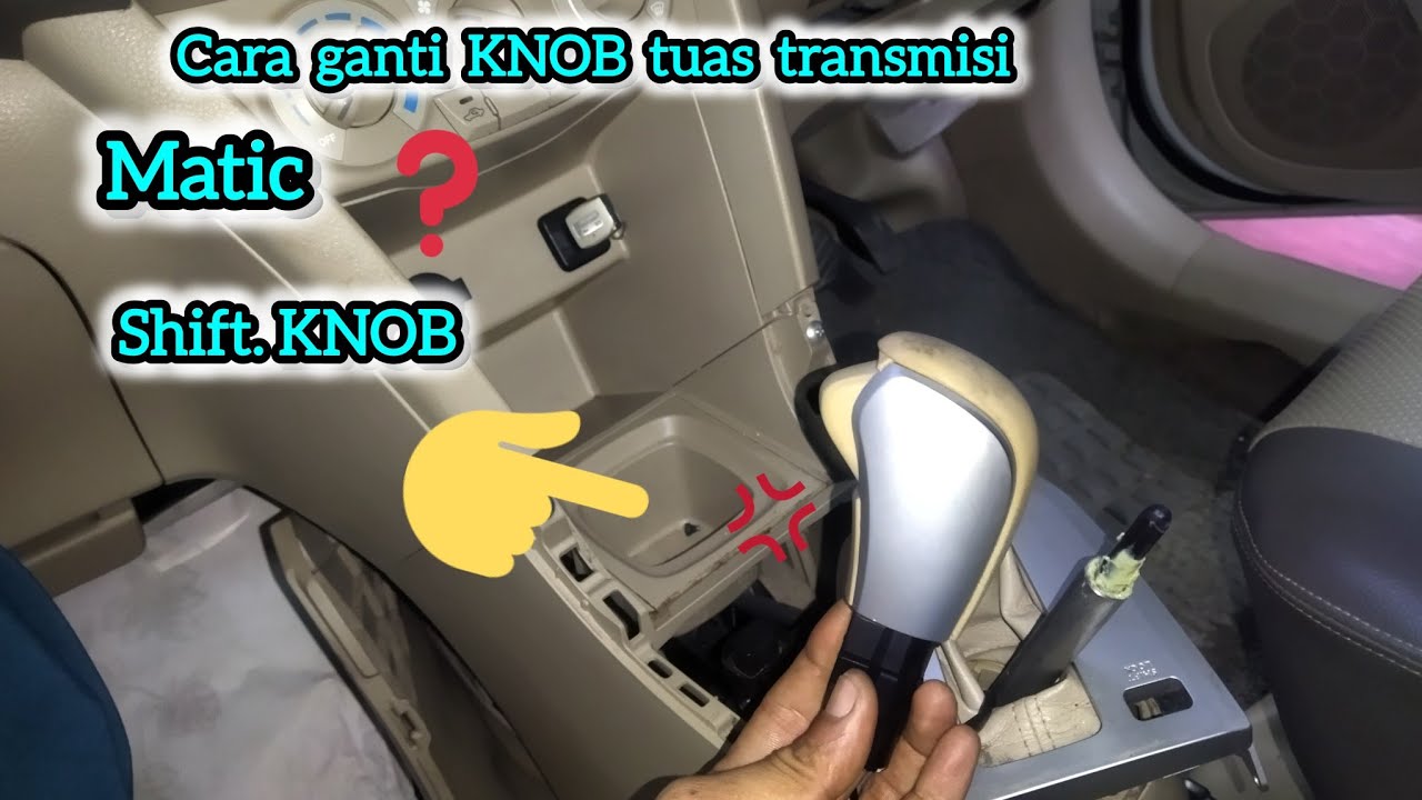 CARA GANTI ,LEPAS DAN PASANG, SHIFT KNOB TUAS  HANDEL TRANSMISI MATIC SUZUKI ERTIGA OLD