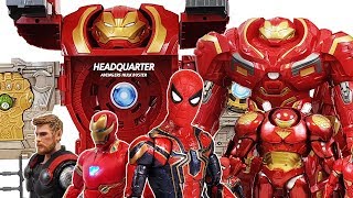 Avengers Hulkbuster Ultimate Headquarter vs Thanos & Villains Battle Episode.2