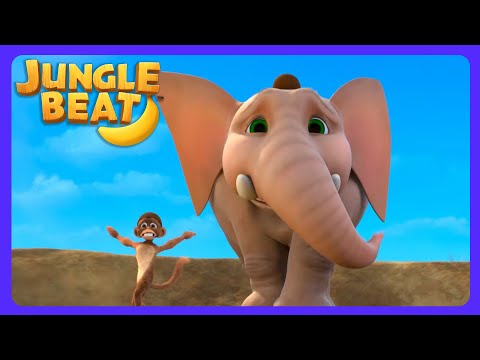 Wild Jungle Toboggan Ride! 🛷 - Jungle Beat | Kids Cartoons | WildBrain Nursery